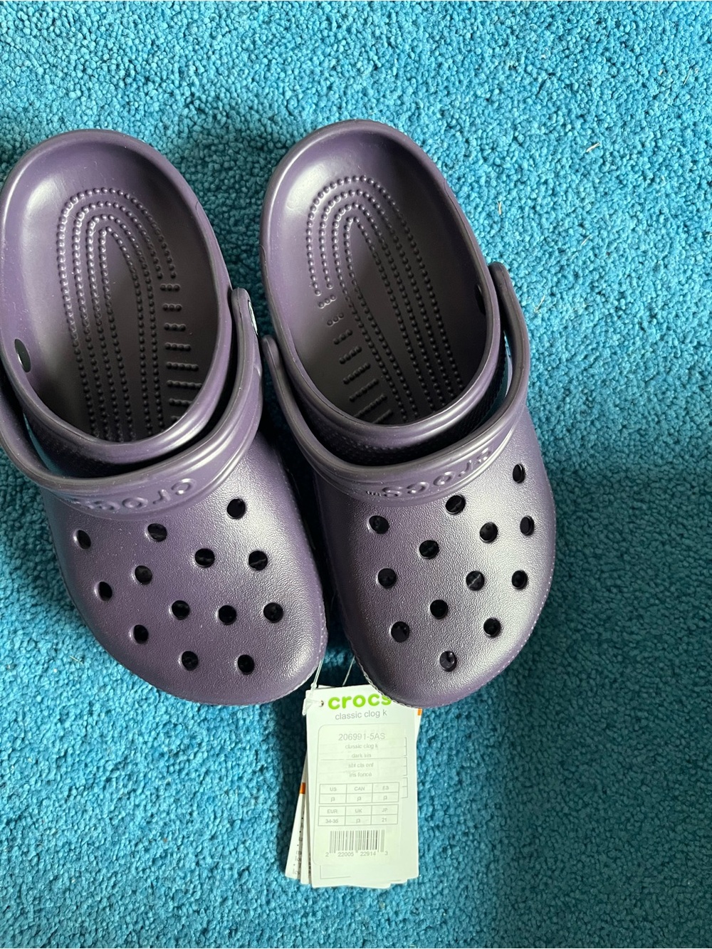 CROCS Kids Classic Clog in Deep Purple